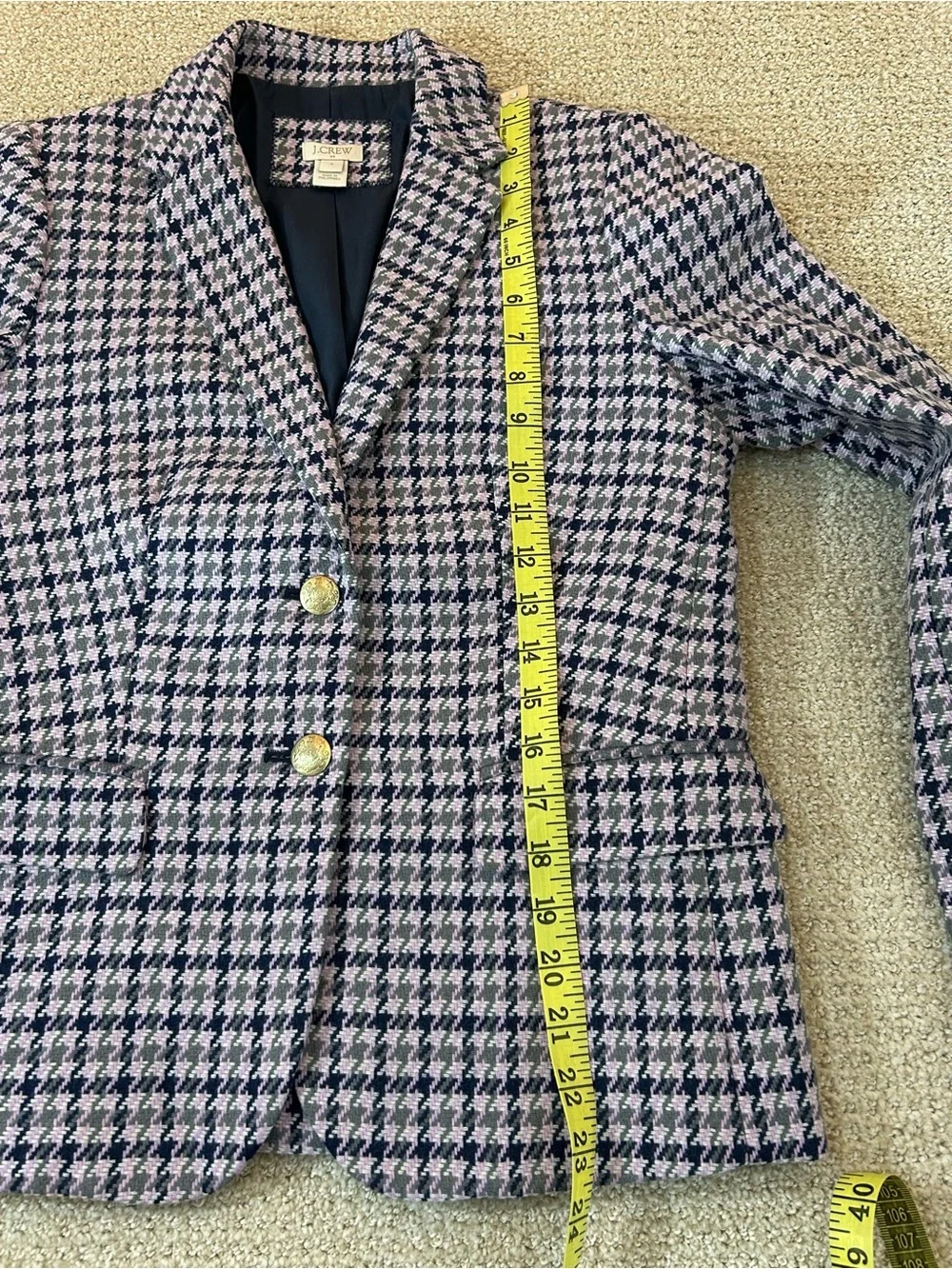 J Crew Houndstooth Blazer Size 4